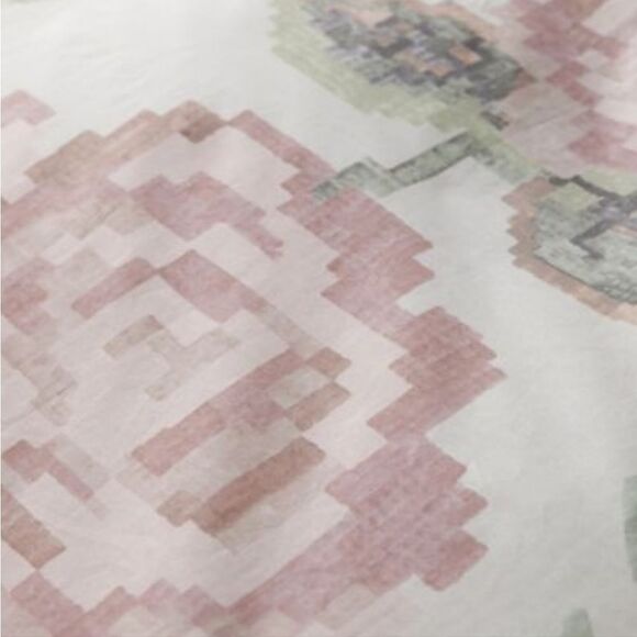 New NWT Rose Breezy Cotton Percale Duvet Cover queen/full size 86x86 - Picture 4 of 7